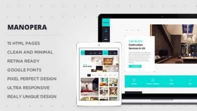 Photo of [Download-S2] Manopera - Professional HTML Construction Theme