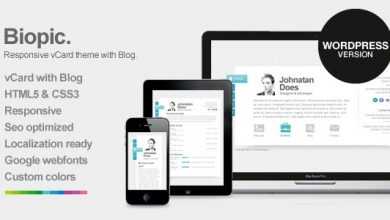 Photo of [Download-S2] Biopic - Responsive vCard WordPress Theme
