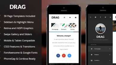 Photo of [Download-S2] Drag - Mobile & Tablet Responsive Template