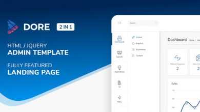 Photo of [Download-S2] Dore - Html jQuery Admin Template & Landing Page