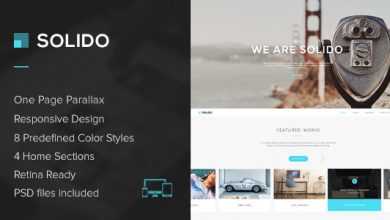 Photo of [Download-S2] Solido - Responsive One Page Parallax Template