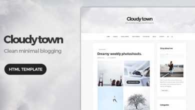 Photo of [Download-S2] Cloudy Town - Clean Minimal Blog Template