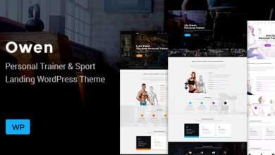Photo of [Download-S2] Owen v1.0.0 - Personal trainer & Sport One Page Landing Theme