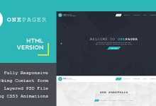 Photo of [Download-S2] Onepager - Responsive One Page HTML Template