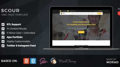 Photo of [Download-S2] Scour - Construction HTML Page Template
