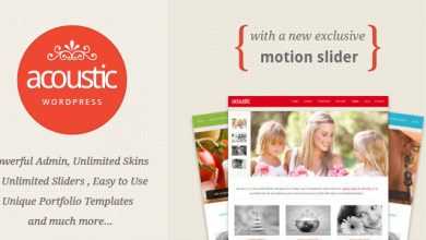 Photo of [Download-S2] Acoustic v1.1.1 - Powerful Elegant Themeforest WP Theme