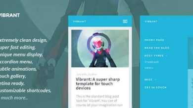 Photo of [Download-S2] Vibrant - A super-sharp template for touch devices