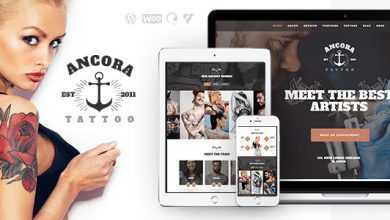 Photo of [Download-S2] Ancora v1.1 - Tattoo Salon and Ink Shop WordPress Theme