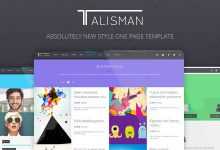 Photo of [Download-S2] Talisman - Themeforest One Page HTML Theme