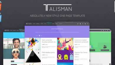 Photo of [Download-S2] Talisman - Themeforest One Page HTML Theme