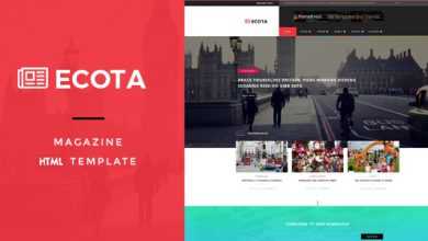 Photo of [Download-S2] Ecota - Responsive Magazine & News HTML Template