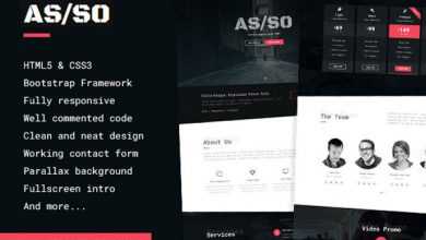 Photo of [Download-S2] Asso - One Page HTML5 Template