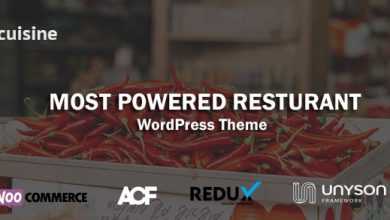 Photo of [Download-S2] Cuisine v1.1 - Restaurant WordPress Theme
