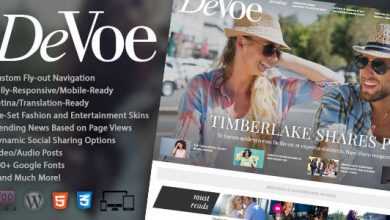 Photo of [Download-S2] DeVoe v1.0.9 - Fashion & Entertainment News Theme