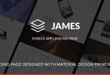 Photo of [Download-S2] James - Material Design Mobile App Landing Page