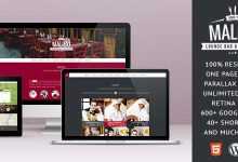 Photo of [Download-S2] Malibu v1.1 - One Page Lounge Bar & Cafe Resto WP Theme