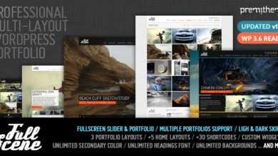 Photo of [Download-S2] FullScene v.1.4.3 - Themeforest Portfolio / Photography WP Theme