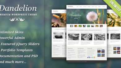 Photo of [Download-S2] Dandelion 2.7.0 - Powerful Elegant WP Themeforest Theme