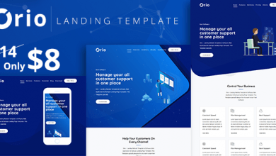 Photo of [Download-S2] Orio - Landing Template