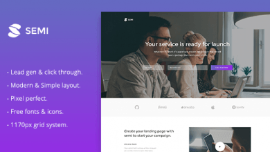 Photo of [Download-S2] Semi v1.0 - Service Landing Page HTML Template