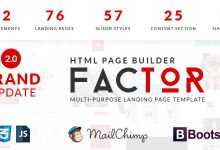 Photo of [Download-S2] Factor - Multipurpose Landing Page Template W Builder