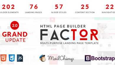 Photo of [Download-S2] Factor - Multipurpose Landing Page Template W Builder
