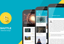 Photo of [Download-S2] Shuttle - Material Design Mobile Template