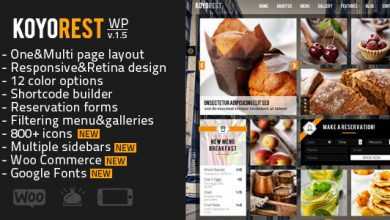 Photo of [Download-S2] Koyorest v1.5 - Responsive Retina Restaurant WP Theme
