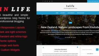 Photo of [Download-S2] InLife - A Beautiful Blogging WordPress Theme