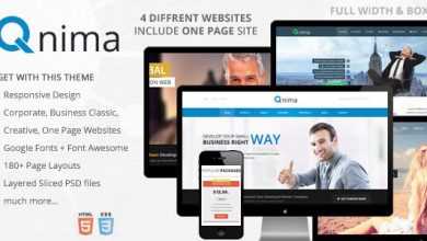 Photo of [Download-S2] Qnima - Responsive MultiPurpose HTML5 Template
