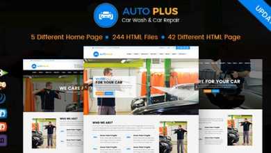 Photo of [Download-S2] Auto Plus - Car Wash and Car Repair HTML Template