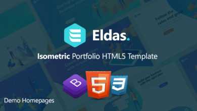 Photo of [Download-S2] Eldas - Isometric Portfolio HTML5 Template