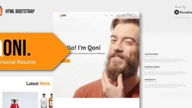 Photo of [Download-S2] QONI - Personal Resume HTML Template