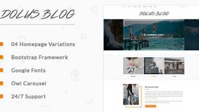 Photo of [Download-S2] Dolus - Blog HTML5 Template
