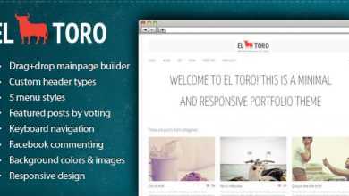 Photo of [Download-S2] El Toro - Themeforest Minimal and Responsive Portfolio Theme