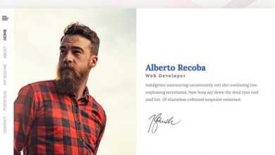 Photo of [Download-S2] Recoba - vCard Html5 Template