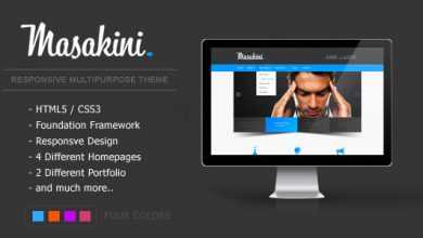 Photo of [Download-S2] Masakini - Multi-purpose Responsive HTML Template