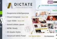 Photo of [Download-S2] Dictate v4.8 - Business, Fashion, Medical, Spa WP Theme