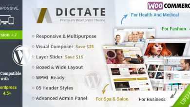 Photo of [Download-S2] Dictate v4.8 - Business, Fashion, Medical, Spa WP Theme
