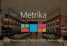 Photo of [Download-S2] Metrika - Themeforest Responsive OnePage WordPress Theme