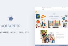 Photo of [Download-S2] Aquarius - Educational University HTML Template