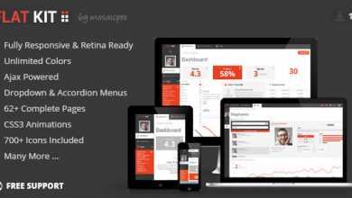 Photo of [Download-S2] FLAT KIT - Themeforest Premium Web App Template
