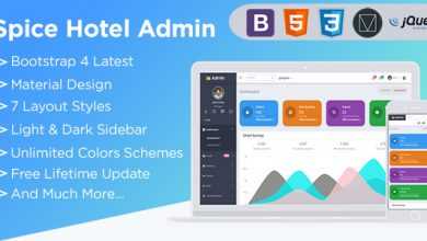 Photo of [Download-S2] Spice Hotel - Bootstrap 4 Admin Dashboard Template With Material Components + UI Kit