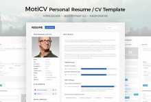Photo of [Download-S2] MotiCV - Resume / CV HTML5 Template