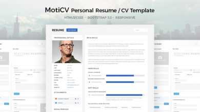 Photo of [Download-S2] MotiCV - Resume / CV HTML5 Template
