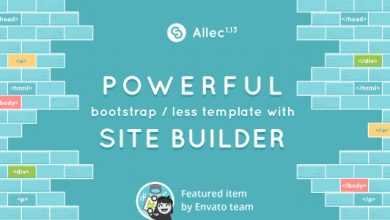 Photo of [Download-S2] Allec v1.13 - Bootstrap/LESS Template with Site Builder