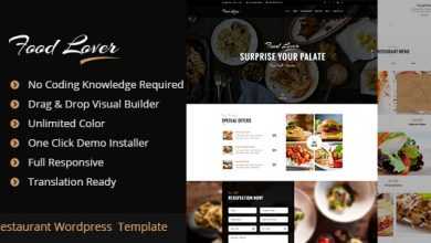 Photo of [Download-S2] Food Lover v1.2.1 - Restaurant WordPress Theme