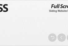 Photo of [Download-S2] Codecanyon FSS - Full Screen Sliding Website Plugin