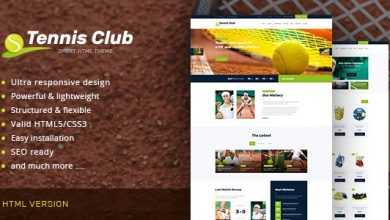 Photo of [Download-S2] Tennis Club v1.0 - Sports & Events Site Template