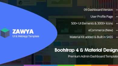 Photo of [Download-S2] Zawya - Bootstrap 4 & Material Design Premium Admin Dashboard Template